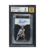 Patrick Kluivert Auto #CL-PK BGS 9 MINT – 2019 Panini Prizm EPL Club Legends