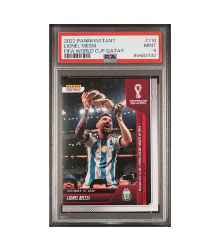 Lionel Messi #118 PSA 9 – 2022 Panini Instant FIFA World Cup Qatar