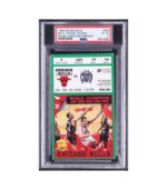 1998 Chicago Bulls Ticket Stub Michael Jordan PSA 4 VGEX