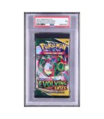Evolving Skies Booster Pack Rayquaza Art PSA 7 NM – 2021 Pokémon Sword & Shield (Sealed)