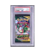Evolving Skies Booster Pack Rayquaza Art PSA 8 NM-MT – 2021 Pokémon Sword & Shield (Sealed)