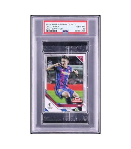 Gavi PSA 10 GEM MINT – 2022 Topps International Trading Card Day UEFA Cello Pack