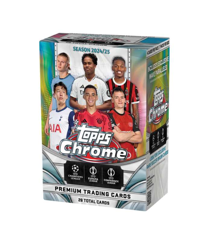 2024-25 Topps Chrome UEFA Club Competitions Soccer 7-Pack Blaster Box 2024/25 Topps Chrome UEFA Club Competitions Soccer Blaster Box - Imagen 1