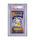 Pikachu Surging Sparks Wax Pack PSA 9 MINT – 2024 Pokémon Scarlet & Violet (Sealed)