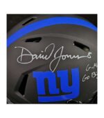Daniel Jones Signed New York Giants Helmet w/ Inscription – Fanatics Authenticated - Imagen 4